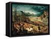 Return of the Herd (Autumn)-Pieter Bruegel the Elder-Framed Stretched Canvas