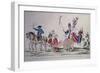 Return of the Heroines of Versailles to Paris, Oct. 6, 1789, at Beginning of French Revolution-null-Framed Art Print