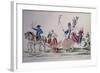 Return of the Heroines of Versailles to Paris, Oct. 6, 1789, at Beginning of French Revolution-null-Framed Art Print