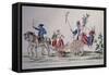 Return of the Heroines of Versailles to Paris, Oct. 6, 1789, at Beginning of French Revolution-null-Framed Stretched Canvas