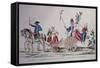 Return of the Heroines of Versailles to Paris, Oct. 6, 1789, at Beginning of French Revolution-null-Framed Stretched Canvas