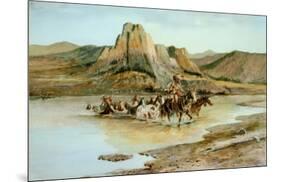 Return of the Horse Thieves-Charles Marion Russell-Mounted Art Print