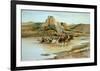 Return of the Horse Thieves-Charles Marion Russell-Framed Art Print