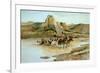 Return of the Horse Thieves-Charles Marion Russell-Framed Premium Giclee Print