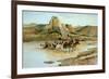 Return of the Horse Thieves-Charles Marion Russell-Framed Premium Giclee Print