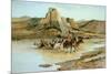 Return of the Horse Thieves-Charles Marion Russell-Mounted Premium Giclee Print