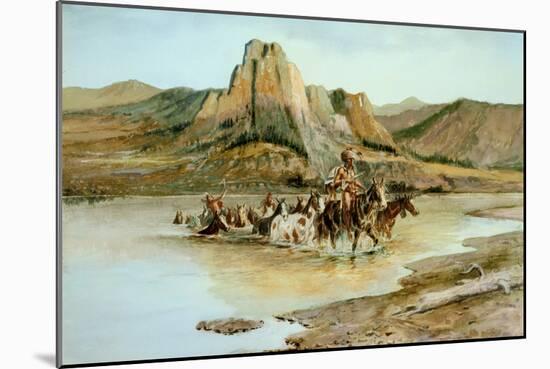 Return of the Horse Thieves-Charles Marion Russell-Mounted Art Print