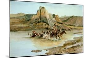 Return of the Horse Thieves-Charles Marion Russell-Mounted Art Print