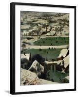 Return of the Hunters, Detail-Pieter Bruegel the Elder-Framed Giclee Print