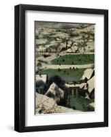 Return of the Hunters, Detail-Pieter Bruegel the Elder-Framed Giclee Print