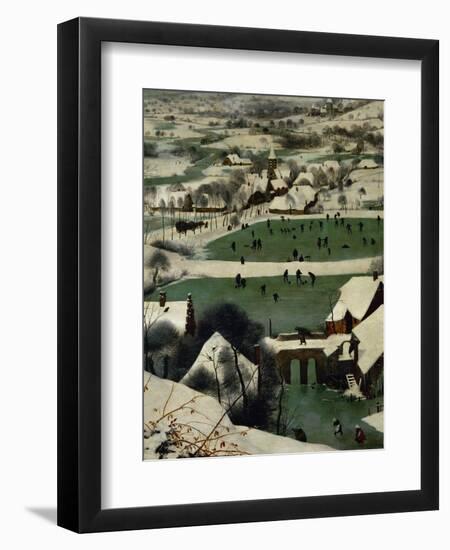 Return of the Hunters, Detail-Pieter Bruegel the Elder-Framed Premium Giclee Print