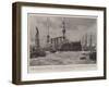 Return of the Naval Defenders of Ladysmith, HMS Powerful Arriving at Portsmouth-Charles Edward Dixon-Framed Giclee Print