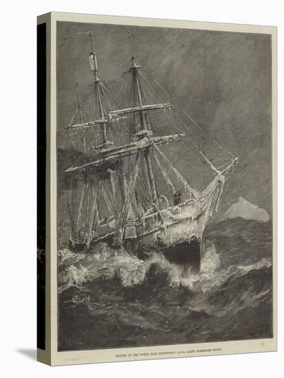Return of the North Pole Expedition, HMS Alert Homeward Bound-William Heysham Overend-Stretched Canvas