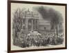 Return of the Pope to Rome, the Procession at the Church of San Giovanni-null-Framed Giclee Print