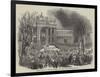 Return of the Pope to Rome, the Procession at the Church of San Giovanni-null-Framed Giclee Print