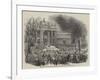 Return of the Pope to Rome, the Procession at the Church of San Giovanni-null-Framed Giclee Print