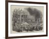 Return of the Pope to Rome, the Procession at the Church of San Giovanni-null-Framed Giclee Print