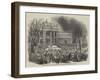 Return of the Pope to Rome, the Procession at the Church of San Giovanni-null-Framed Giclee Print