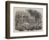 Return of the Pope to Rome, the Procession at the Church of San Giovanni-null-Framed Premium Giclee Print