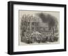 Return of the Pope to Rome, the Procession at the Church of San Giovanni-null-Framed Premium Giclee Print