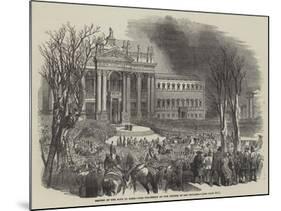 Return of the Pope to Rome, the Procession at the Church of San Giovanni-null-Mounted Giclee Print