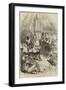 Return of the Prince of Wales from India, Life on Board the Serapis, Young Tiger and Cheetals-null-Framed Giclee Print