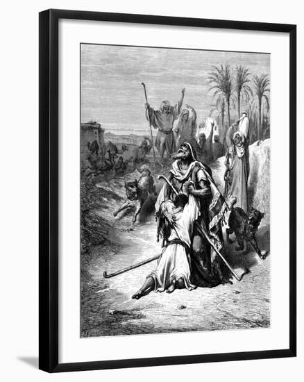 Return of the Prodigal Son, 1865-1866-Gustave Doré-Framed Giclee Print