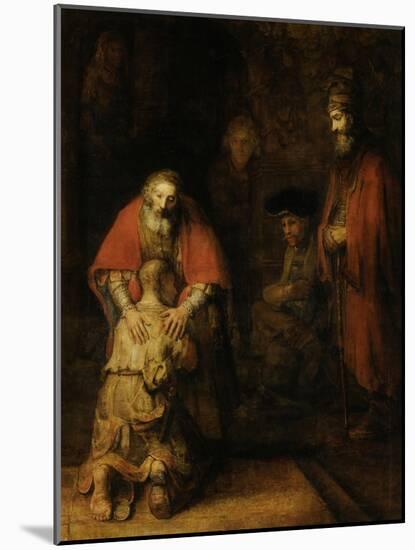 Return of the Prodigal Son, c. 1669-null-Mounted Art Print