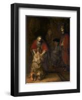 Return of the Prodigal Son, circa 1668-69-Rembrandt van Rijn-Framed Premium Giclee Print