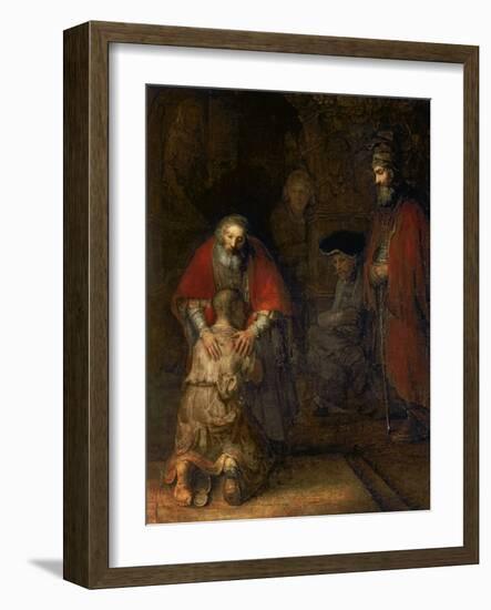 Return of the Prodigal Son, circa 1668-69-Rembrandt van Rijn-Framed Giclee Print