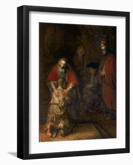 Return of the Prodigal Son, circa 1668-69-Rembrandt van Rijn-Framed Giclee Print