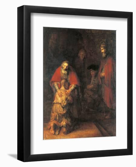 Return of the Prodigal Son-Rembrandt van Rijn-Framed Art Print