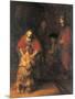Return of the Prodigal Son-Rembrandt van Rijn-Mounted Art Print