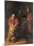 Return of the Prodigal Son-Rembrandt van Rijn-Mounted Art Print