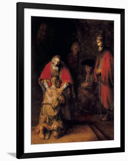 Return of the Prodigal Son-Rembrandt van Rijn-Framed Art Print