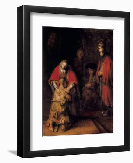 Return of the Prodigal Son-Rembrandt van Rijn-Framed Art Print