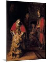 Return of the Prodigal Son-Rembrandt van Rijn-Mounted Art Print