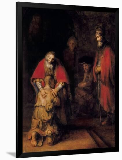 Return of the Prodigal Son-Rembrandt van Rijn-Framed Art Print