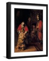 Return of the Prodigal Son-Rembrandt van Rijn-Framed Art Print