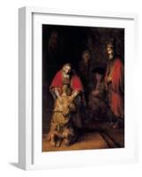 Return of the Prodigal Son-Rembrandt van Rijn-Framed Art Print