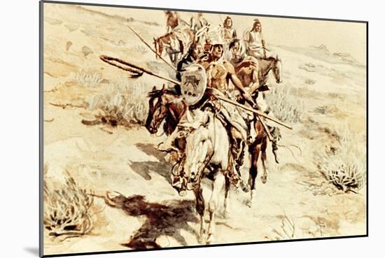 Return of the Warriors, 1906-Charles Marion Russell-Mounted Giclee Print