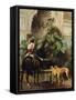 Return to Hunting-Jean Leon Gerome-Framed Stretched Canvas