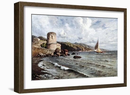 Return to Port-Giuseppe Carelli-Framed Giclee Print