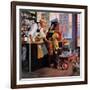 "Returning Bottles for Refund", March 28, 1959-George Hughes-Framed Giclee Print