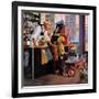 "Returning Bottles for Refund", March 28, 1959-George Hughes-Framed Giclee Print