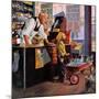 "Returning Bottles for Refund", March 28, 1959-George Hughes-Mounted Giclee Print