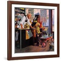 "Returning Bottles for Refund", March 28, 1959-George Hughes-Framed Giclee Print