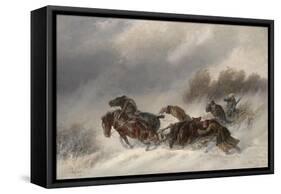 Returning from a Bear Hunt, 1881-Nikolai Yegorovich Sverchkov-Framed Stretched Canvas