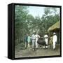 Returning from a Boar Hunt, Island of Java (Indonesia), around 1900-Leon, Levy et Fils-Framed Stretched Canvas
