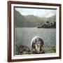 Returning from a Boat Ride on the Italian Shores of Lake Lugano, Circa 1890-Leon, Levy et Fils-Framed Photographic Print